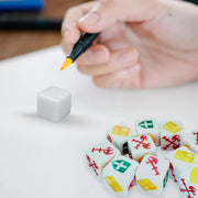 6/10pcs Blank Six Sided Dice Acrylic White Table Games for Board Games Party Gathering Leisure And Entertainment Props TMZ