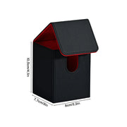 Trading Card Deck Organize, Card Storage Box Hold 100+ Single Sleeved Cards, PU Leather Magnetic Closure for Magic Cards TCG Car