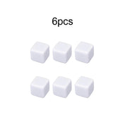 6/10pcs Blank Six Sided Dice Acrylic White Table Games for Board Games Party Gathering Leisure And Entertainment Props TMZ