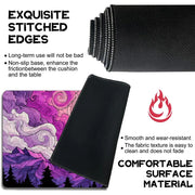 Fantasy Magic Mountain TCG Playmat Magic Card Mat with Stitched Edge Non-Slip Durable Tabletop playmat Board Game Mat for TCG