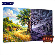 Polluted Purple Lotus Magic Card Battle Mat TCG Playmat Anti-slip Base 35X60CM Gathering Gaming Mats Board Game Mat for TCG