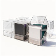 Acrylic Card Storage Box Transparent Secure Storage TCG Deck Box Clear Display 100PCS Capacity Card Display Box