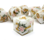 Handmade DND Gift For Board Games Polyhedral Resin DND Dice Set Role Playing Table Game RPG Dice Sharp Edge Dice-Layer13