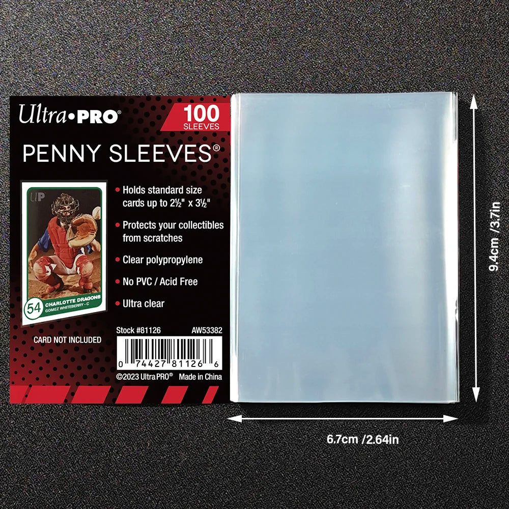 Clear Card Sleeves - 100 Pack - Design 11