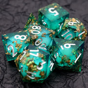 Handmade DND Gift For Board Games Polyhedral Resin DND Dice Set Role Playing Table Game RPG Dice Sharp Edge Dice-Layer13