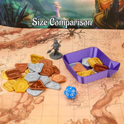 RPG Dwarven Tokens Set for TTRPG - Forged Miniature Treasure for Fantasy Board Games, Collectible Props & Gift for RPG Fans