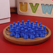 New 32pcs Chessman Plastic Pawns Checkers Pieces For Games Tabletop Markers Components 2.5*1.5cm